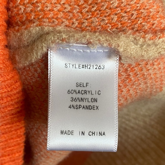 JODIFL Beige and Orange Patterned Sweater - Picture 3 of 5